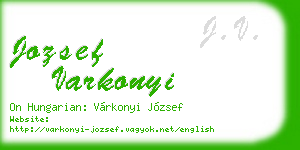 jozsef varkonyi business card